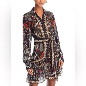 Farm Rio Classic Garden Black Floral Dress